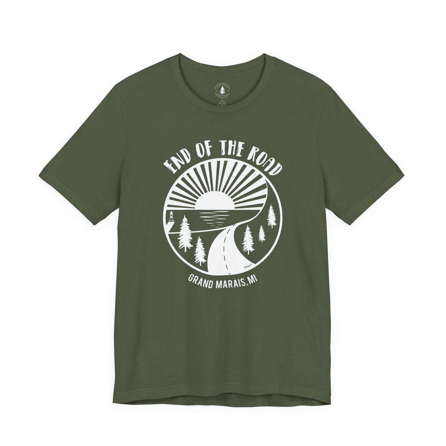 End of the Road T-Shirt White Logo