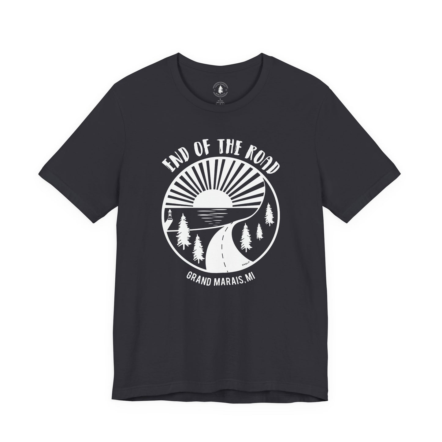 End of the Road T-Shirt White Logo
