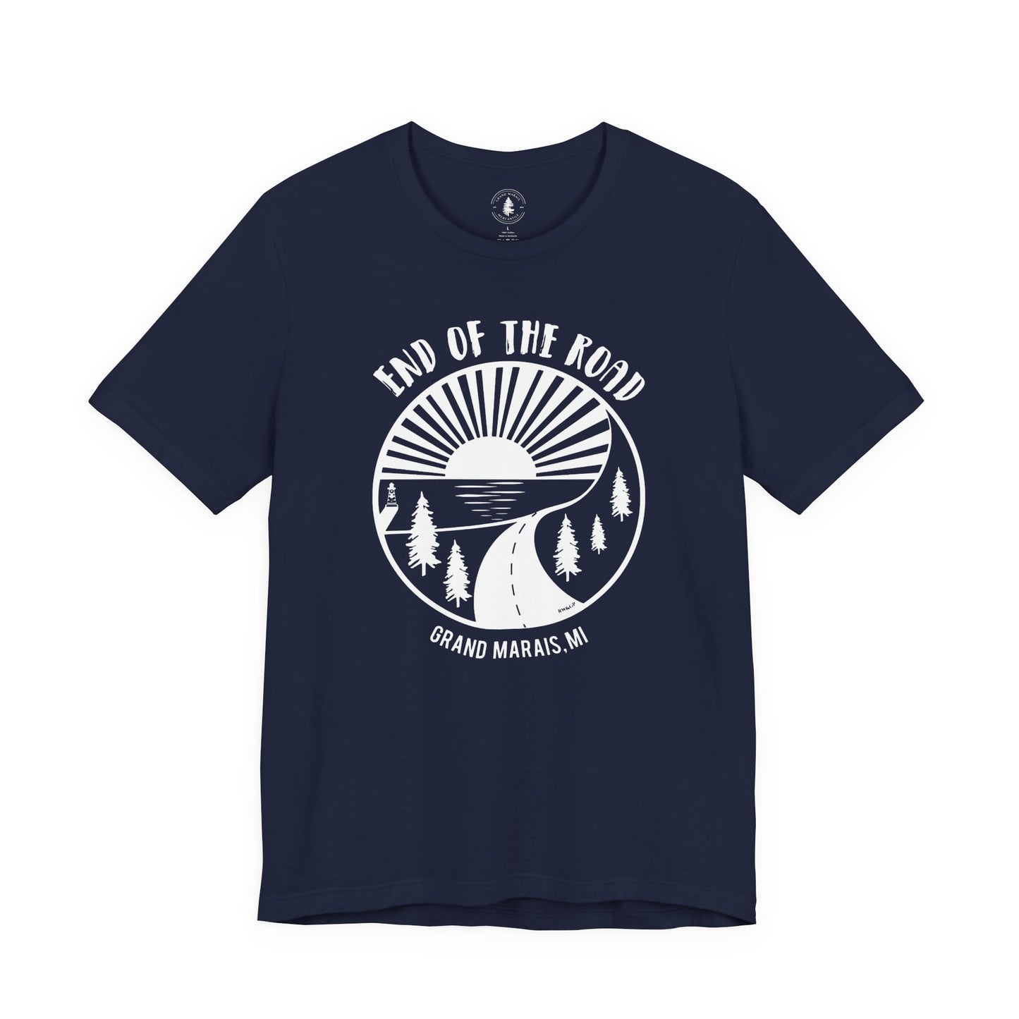 End of the Road T-Shirt White Logo