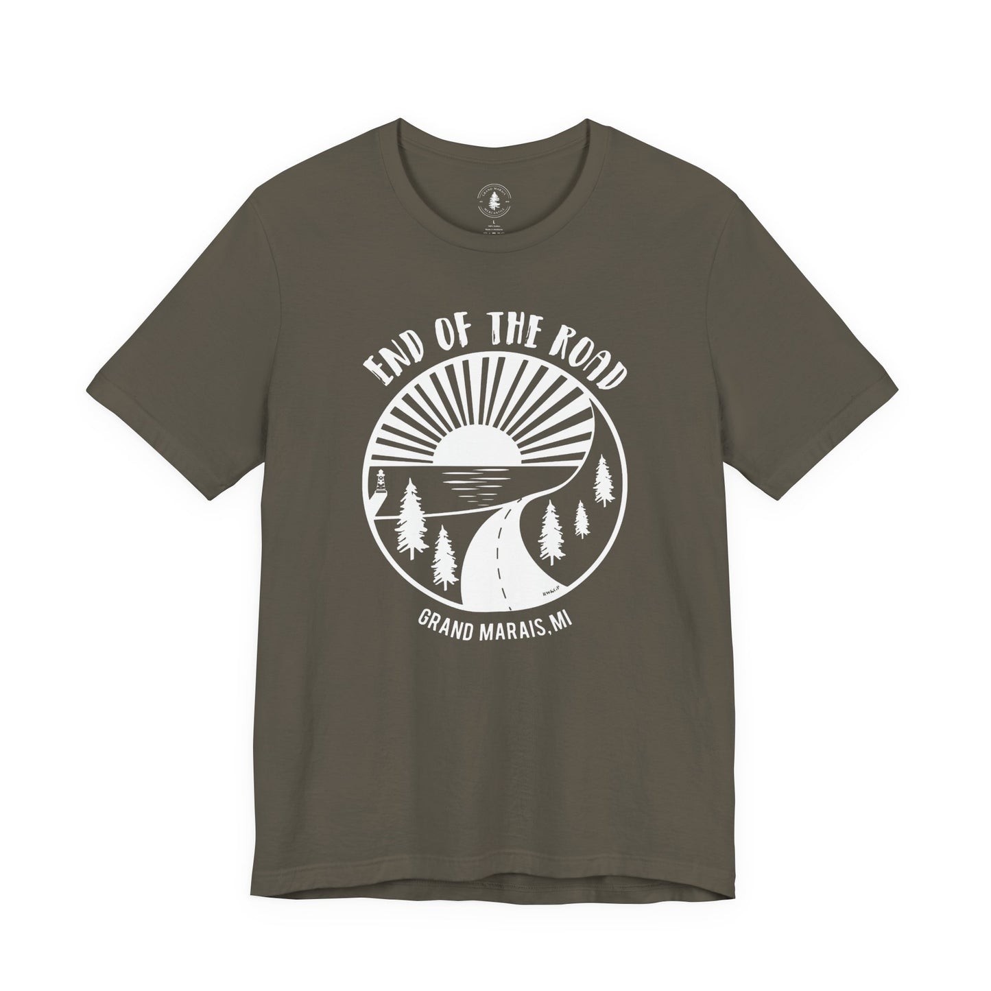 End of the Road T-Shirt White Logo