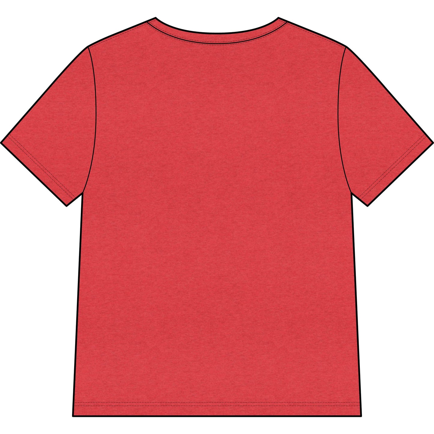 Women’s V-Neck Tee – Black Logo