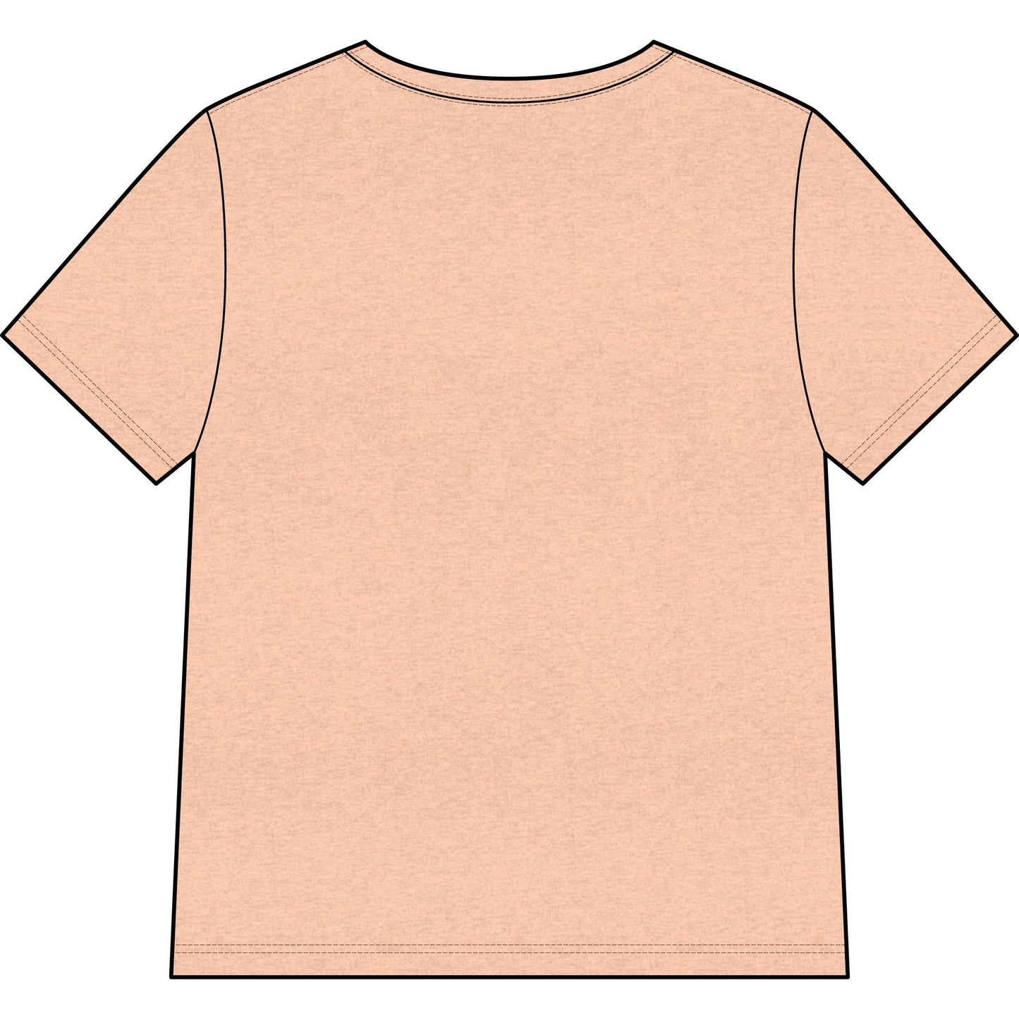 Women’s V-Neck Tee – Black Logo