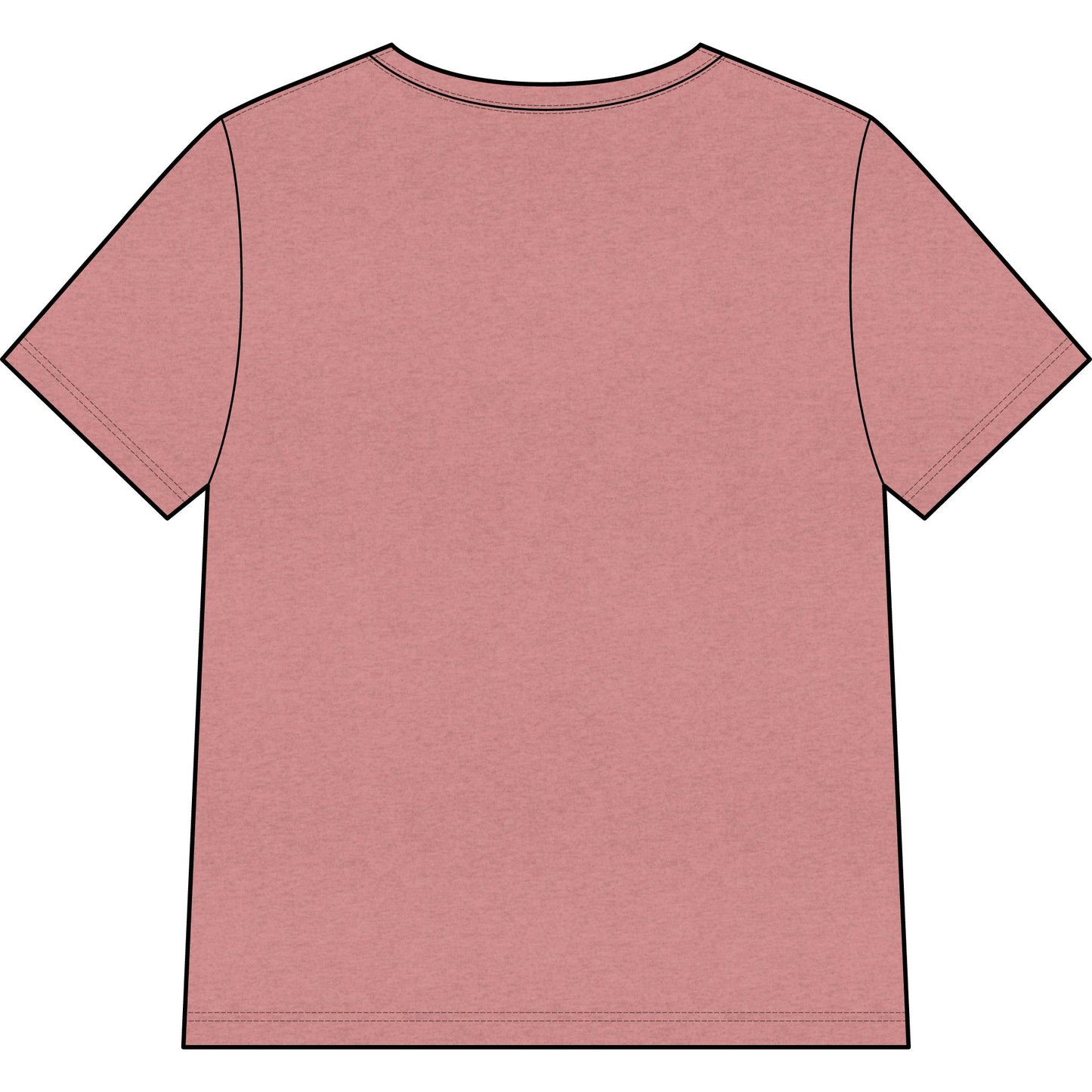 Women’s V-Neck Tee – Black Logo