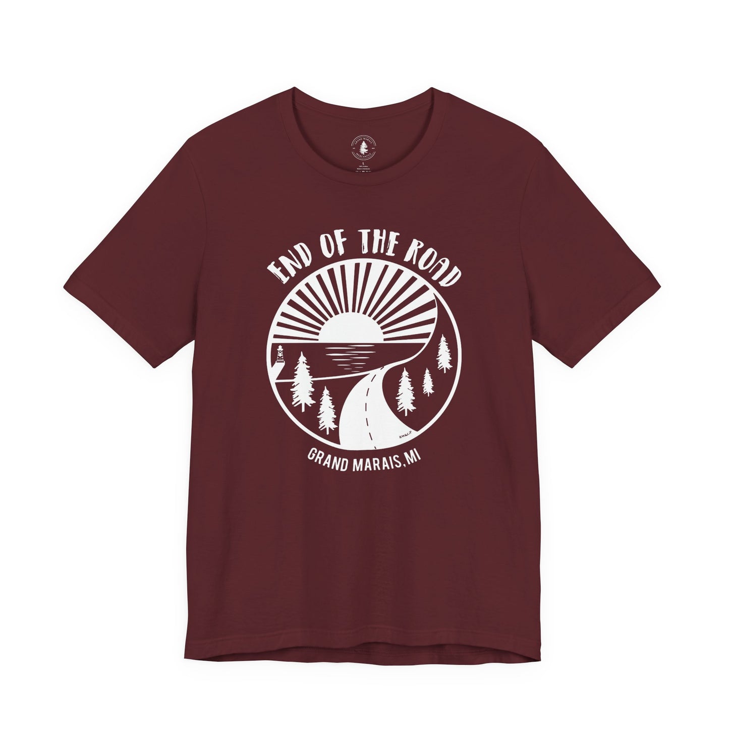 End of the Road T-Shirt White Logo