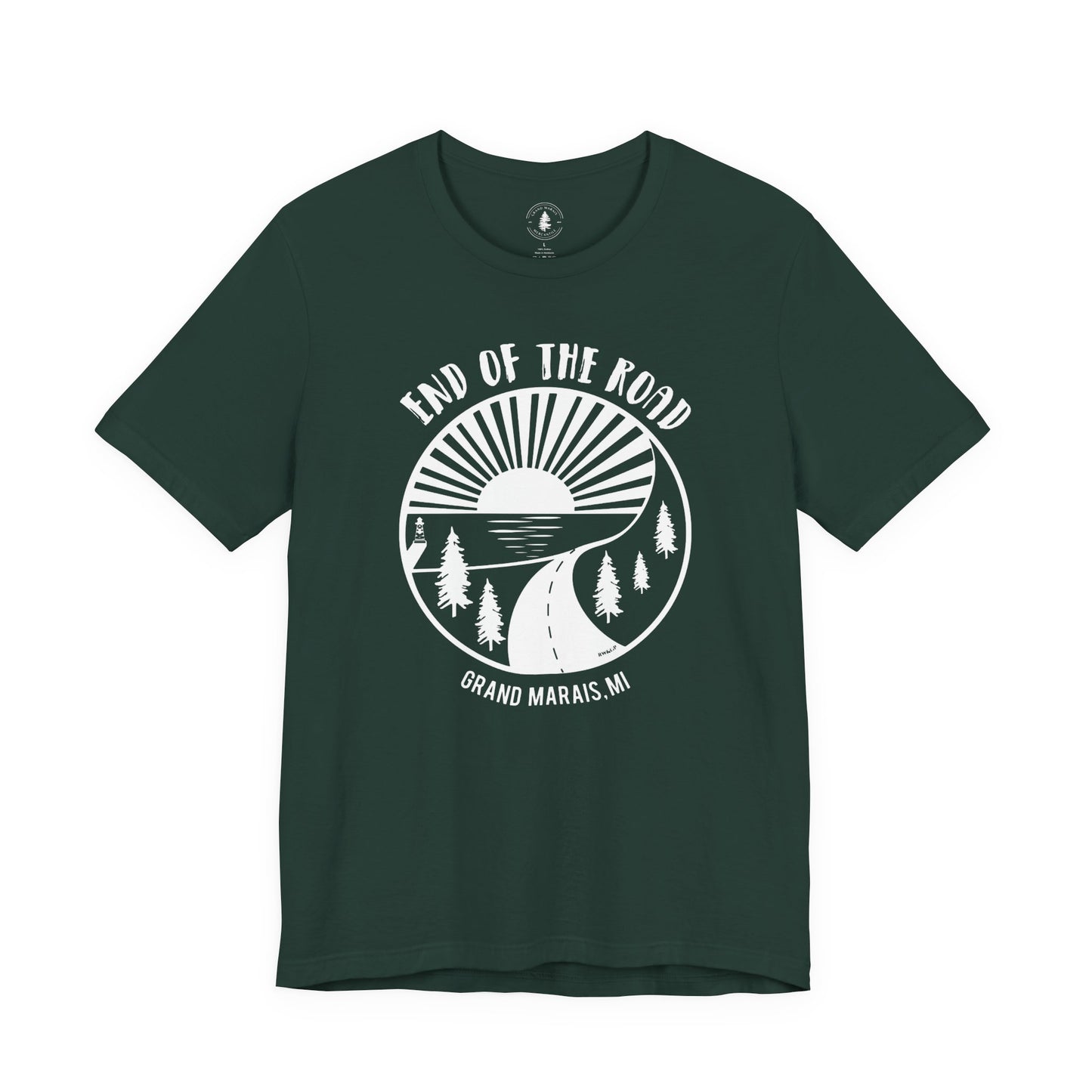 End of the Road T-Shirt White Logo