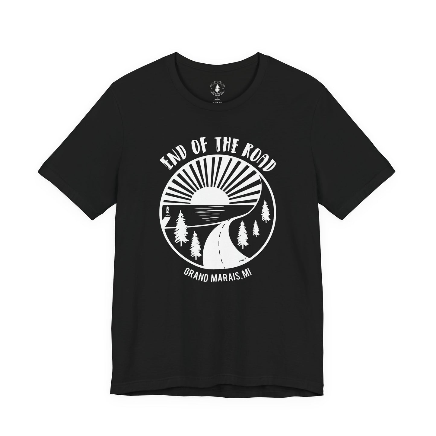End of the Road T-Shirt White Logo