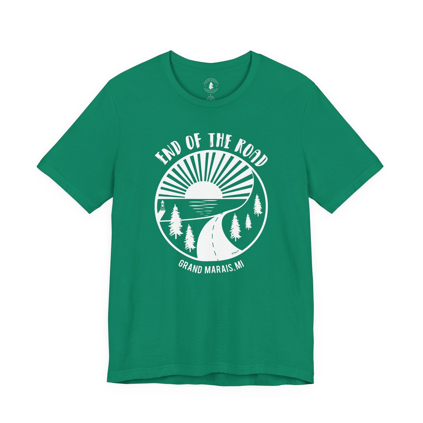 End of the Road T-Shirt White Logo